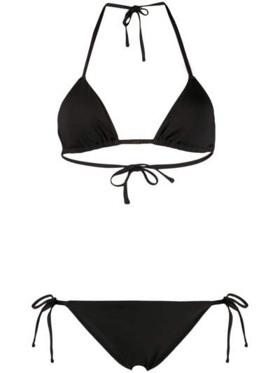 Bikini Ea7 Emporio Armani Studded Logo γυναικεια μαυρα | GR90636