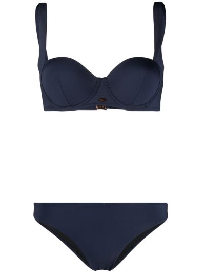 Bikini Ea7 Emporio Armani Studded Logo γυναικεια μπλε | GR92036