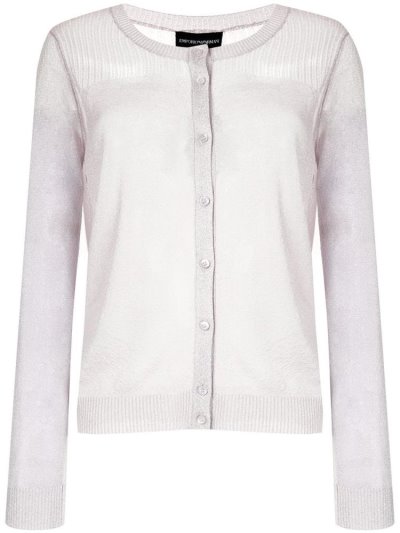 Cardigan Armani Emporio Glitter Knit γυναικεια ασημι | GR99656