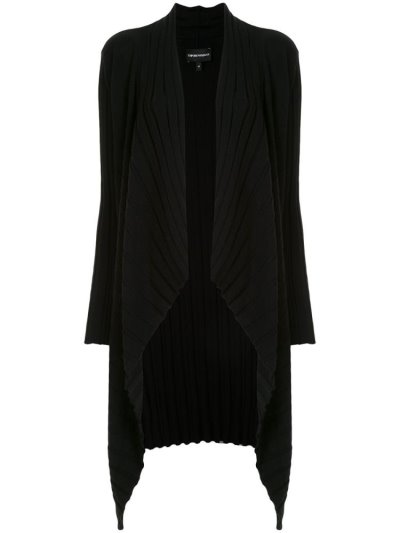 Cardigan Armani Emporio Waterfall Hem γυναικεια μαυρα | GR40454