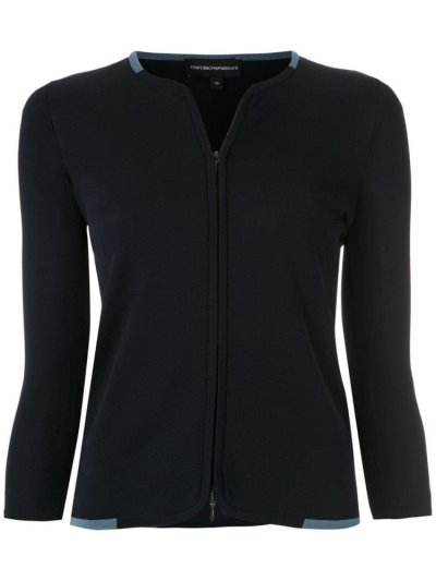 Cardigan Armani Emporio Zip Up γυναικεια μπλε | GR59836