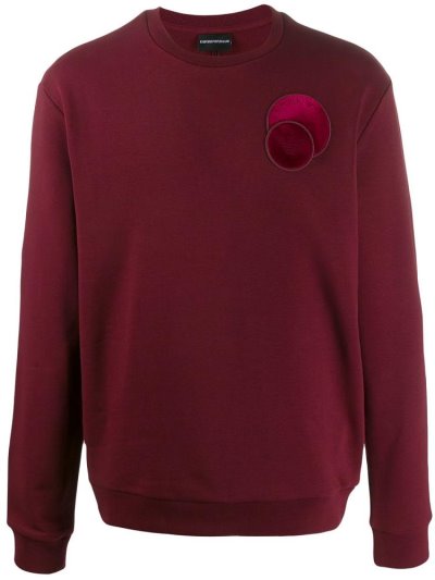 Jumpers Armani Emporio Circle Patch ανδρικα κοκκινα | GR53214