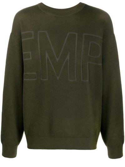 Jumpers Armani Emporio Jacquard Logo ανδρικα πρασινο | GR62050