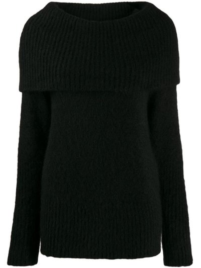Jumpers Armani Emporio Maxi Knit Wool γυναικεια μαυρα | GR05625