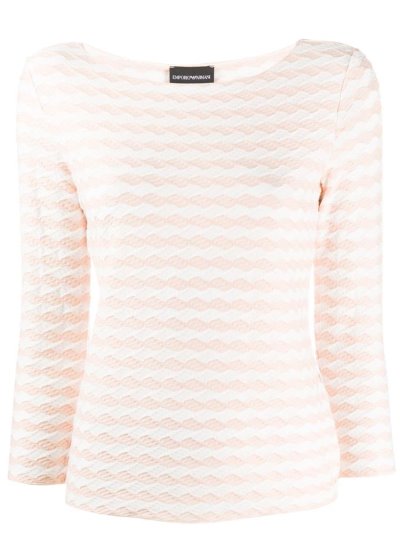 Jumpers Armani Emporio Textured Jersey γυναικεια ασπρα | GR29982