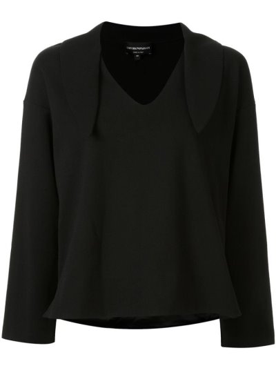 Jumpers Armani Emporio Tied Neck γυναικεια μαυρα | GR87868