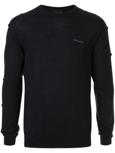 Jumpers Giorgio Armani Fine Knit ανδρικα μπλε | GR80264