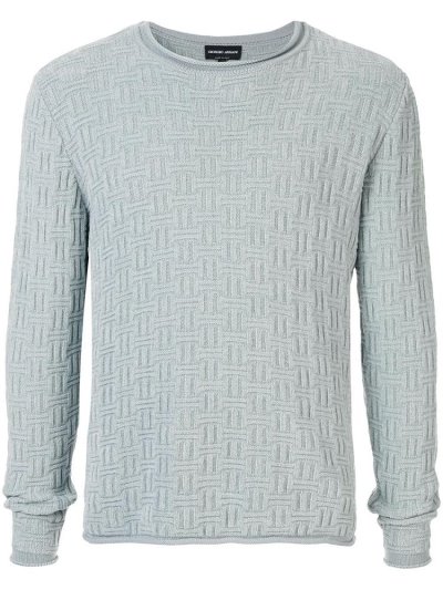 Jumpers Giorgio Armani Round Neck ανδρικα γκρι | GR75233