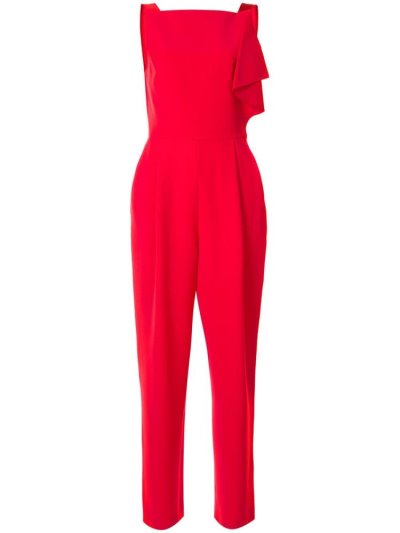 Jumpsuit Armani Emporio Ruffled αμανικα γυναικεια κοκκινα | GR42517