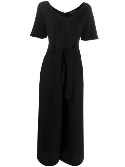 Jumpsuit Armani Emporio Tie waist V Neck γυναικεια μαυρα | GR60370