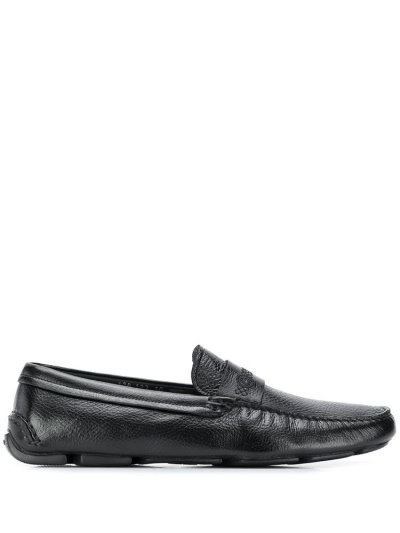 Loafers Giorgio Armani Slip On ανδρικα μαυρα | GR04153