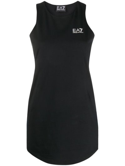 Tank Tops Ea7 Emporio Armani Logo Print γυναικεια μαυρα | GR06908