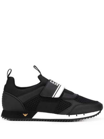 Αθλητικά Παπούτσια Ea7 Emporio Armani Slip On Logo Low Top ανδρικα μαυρα | GR55757