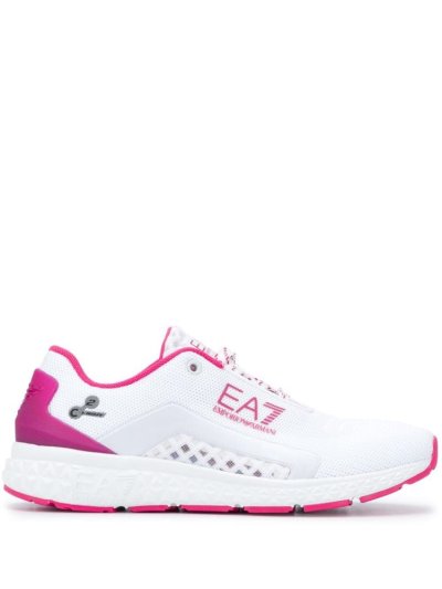 Αθλητικά Παπούτσια Ea7 Emporio Armani Two Tone δαντελα Up γυναικεια ασπρα ροζ | GR73876