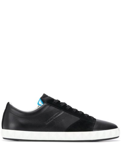 Αθλητικά Παπούτσια Armani Emporio Panelled Low Top ανδρικα μαυρα | GR13230
