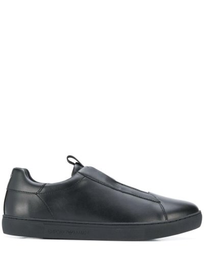 Αθλητικά Παπούτσια Armani Emporio Slip On ανδρικα μαυρα | GR20340