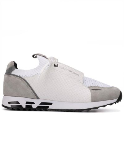 Αθλητικά Παπούτσια Armani Emporio Panelled Colour Block ανδρικα ασπρα | GR25839