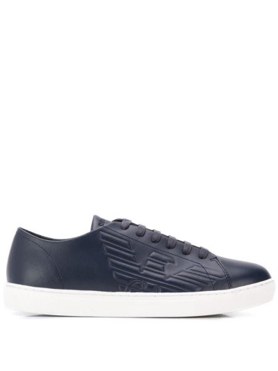 Αθλητικά Παπούτσια Armani Emporio Embossed Logo ανδρικα μπλε | GR61366