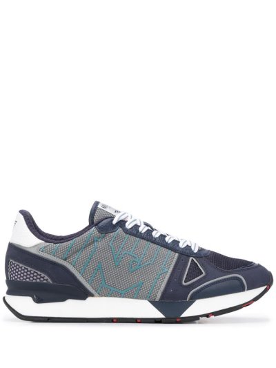 Αθλητικά Παπούτσια Armani Emporio Low Top Panelled ανδρικα μπλε | GR62421