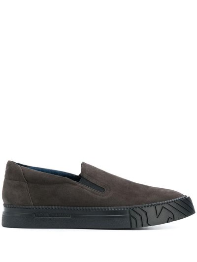 Αθλητικά Παπούτσια Armani Emporio Slip On ανδρικα γκρι | GR64384