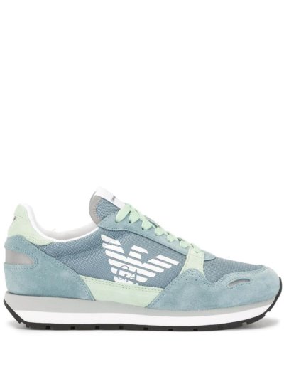 Αθλητικά Παπούτσια Armani Emporio Low Top Logo γυναικεια μπλε πρασινο | GR79937