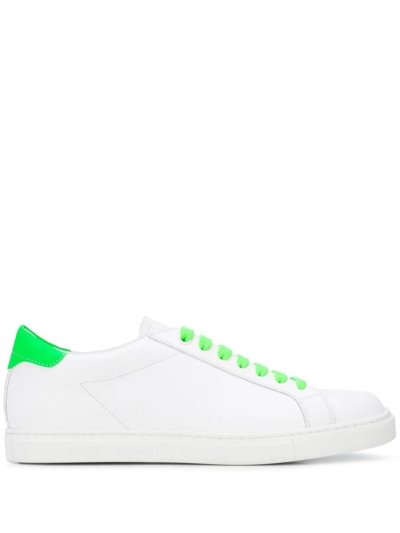 Αθλητικά Παπούτσια Armani Emporio Neon Detail Low Top γυναικεια ασπρα | GR85400