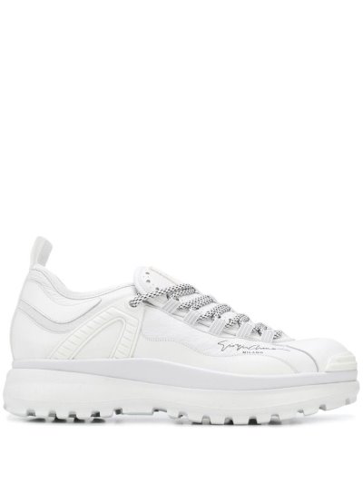 Αθλητικά Παπούτσια Giorgio Armani Logo Patch Low Top ανδρικα ασπρα | GR69529