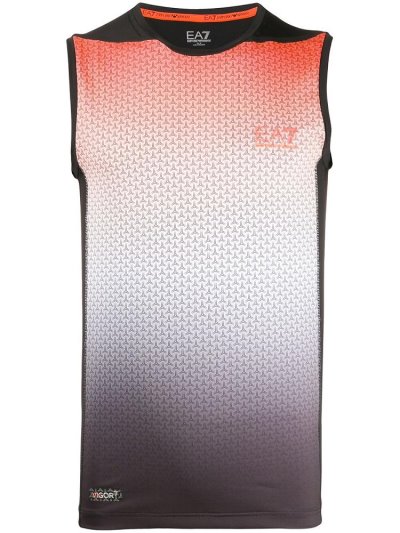 Αριστος Ea7 Emporio Armani Gradient Effect αμανικα ανδρικα μαυρα | GR96503