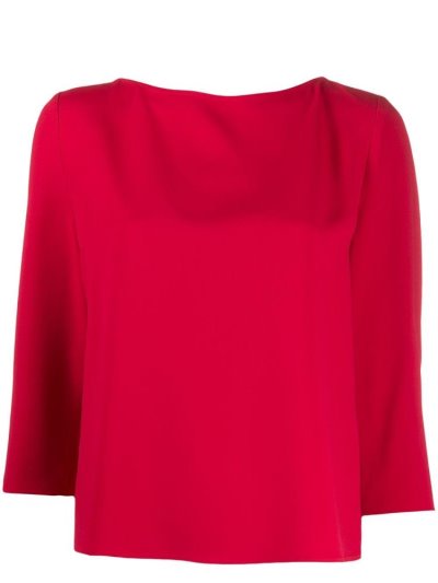 Αριστος Armani Emporio Back Pleated Boxy γυναικεια κοκκινα | GR80158