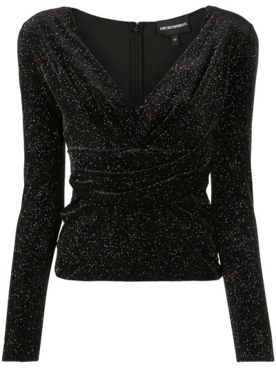 Αριστος Armani Emporio Multicolored Glitter γυναικεια μαυρα | GR35527
