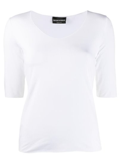 Αριστος Armani Emporio Slim Fit Knit γυναικεια ασπρα | GR69935