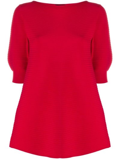 Αριστος Armani Emporio Striped Knit γυναικεια κοκκινα | GR05676
