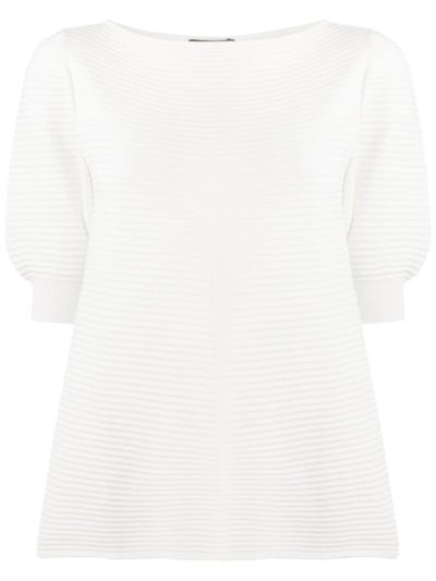 Αριστος Armani Emporio Striped Knit γυναικεια ασπρα | GR81393