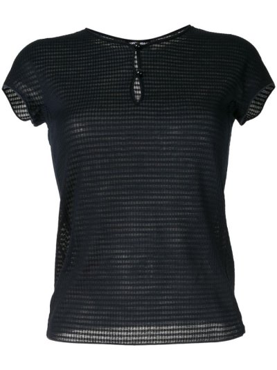Αριστος Giorgio Armani Half Button Knitted γυναικεια μπλε | GR35289