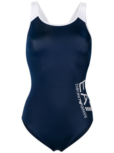 Μαγιό Ea7 Emporio Armani Logo Print γυναικεια μαυρα | GR15384