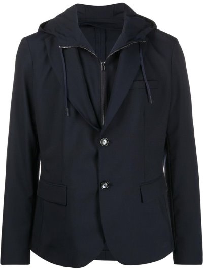 Μπλέιζερ Armani Emporio Layered Hoodie ανδρικα μπλε | GR11588
