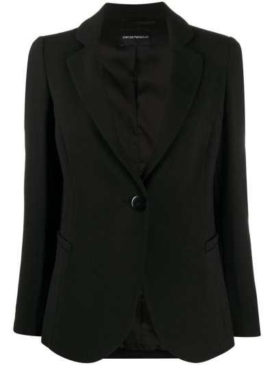 Μπλέιζερ Armani Emporio One Button γυναικεια μαυρα | GR70691