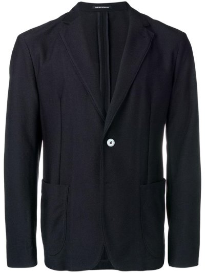 Μπλέιζερ Armani Emporio Single Breasted ανδρικα μαυρα | GR29757