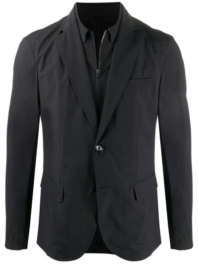 Μπλέιζερ Armani Emporio Single Breasted ανδρικα μαυρα | GR47666