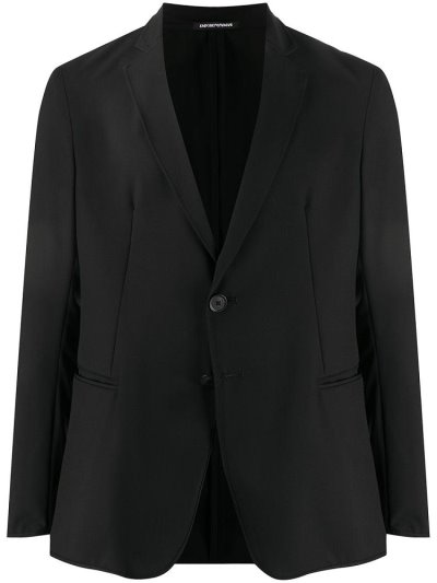 Μπλέιζερ Armani Emporio Single Breasted ανδρικα μαυρα | GR68044
