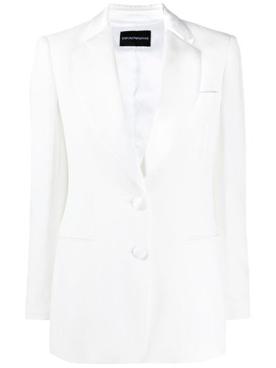 Μπλέιζερ Armani Emporio Single Breasted Tailored γυναικεια ασπρα | GR82946