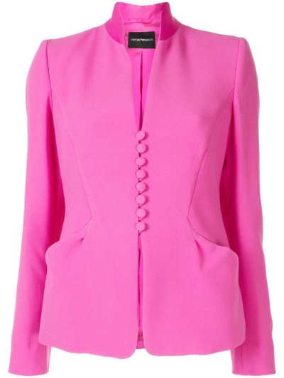 Μπλέιζερ Armani Emporio Standing Collar γυναικεια ροζ | GR02400