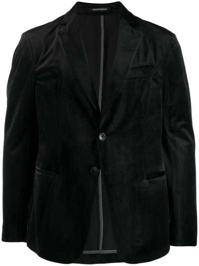 Μπλέιζερ Armani Emporio Tailored Velvet ανδρικα μαυρα | GR21058