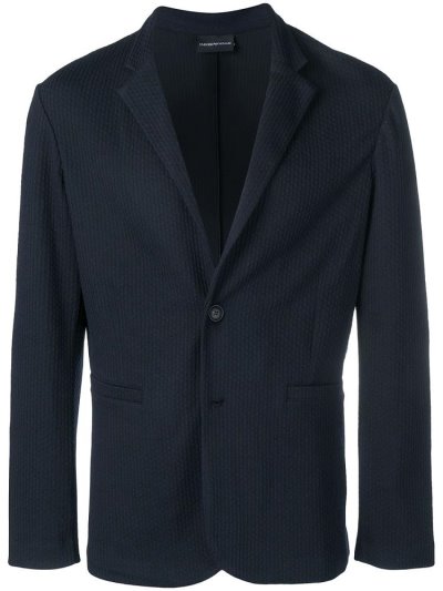 Μπλέιζερ Armani Emporio Textured ανδρικα μπλε | GR12562