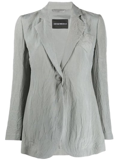 Μπλέιζερ Armani Emporio Wrinkle Effect γυναικεια γκρι | GR79203