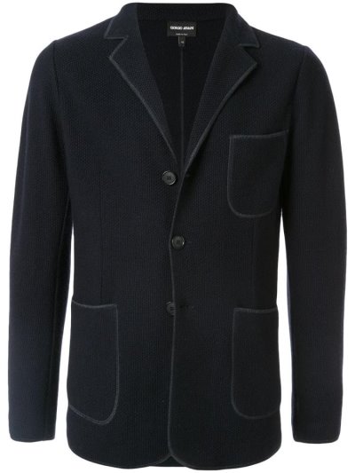 Μπλέιζερ Giorgio Armani Patch Pocket ανδρικα μπλε | GR31484
