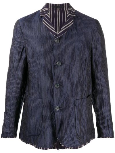 Μπλέιζερ Giorgio Armani Reversible Striped ανδρικα μπλε | GR84432