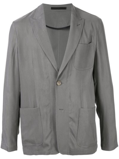 Μπλέιζερ Giorgio Armani Ruched Effect ανδρικα γκρι | GR32985
