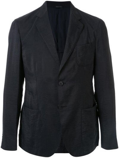Μπλέιζερ Giorgio Armani Single Breasted Regular Fit ανδρικα μπλε | GR28871