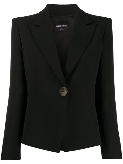 Μπλέιζερ Giorgio Armani Single Buttoned Fitted γυναικεια μαυρα | GR85837